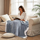 NEXHOME PRO Twin Size Soft Throw Blankets for Couch, Cozy Blankets Reversible Warm Knit Blanket for Women, Fuzzy Plush Lightweight Throws for Sofa, Bed, Picnic, Navy 60 x 80 inches by TinyTreasures Baby Boutique