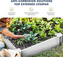 PASAMIC Durable Vinyl Raised Garden Bed, 4x4x1ft Raised Bed for Gardening, Planter Box with Open Bottom, Raised Garden Bed Outdoor, DIY Above Ground Garden Bed for Fruit, Vegetables, Herbs by GreenHaven Gardens