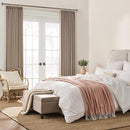 KEQIAOSUOCAI 60 Wide Pinch Pleated Window Curtain Panels 90 Inches Long Custom Made Pleated Curtains Hooks Track Privacy Memory Shape Drape for Living Room,Khaki, Set of 2=120 Inch Wide by TinyTreasures Baby Boutique