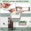 YIBOT Plants Propagation Stations,Plant Terrarium with Wooden Stand,Wall Hanging Glass Planter Plant Propagation Vase for Indoor Office Home Garden Decor Plant Lover Gifts for Women-5 Bulbs by CozyNest Decor