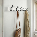 SKOLOO 36-Inch White Wood Coat Rack Wall Mount with 6 Triple Hooks - Ideal for Family Entrances, Classrooms, and Pet Supplies Storage - Perfect Coat Hooks for Wall by CozyNest Decor