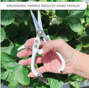 Plant Pruning Shears with Vegan Leather Sheath Garden Trimming Scissors with Belt Holster Bonsai Trimmers Herb Snips Flower Clippers Garden Tools 2 Piece Bundle (White & Black) by GreenHaven Gardens