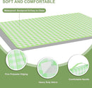 UDEAR Foldable Picnic Blanket,80"x60" Waterproof, Sandproof, Portable with Tote Bag for Beach, Park, Camping, and Travel,Green Plaid by TinyTreasures Baby Boutique