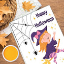 Halloween Baby Keepsake Gift, Baby's First Halloween Footprint Art on 7.8x9.8 Inch Canvas for Desktop Display, Baby Shower Photo Prop by TinyTreasures Baby Boutique