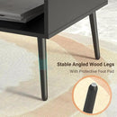 HAIOOU Coffee Table, Mid Century Modern Style Cocktail Table TV Stand with Drawer, Open Storage Shelf, Stable Floor-Anti-Scratching Pine Leg for Home, Office, Living Room - Black by CozyNest Decor