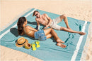 Oversized Turkish Beach Towel Blanket XXL Cotton Sandproof Towels Boho Woven Extra Large Big Sand Free Giant Throw Thick Blankets Huge Quilt XL Picnic Camping Necessities Cloud For Adult Gifts Teal by TinyTreasures Baby Boutique