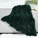 GONAAP Fuzzy Faux Fur Throw Blanket Twin Size Forest Green Super Soft Cozy Plush Fuzzy Shaggy Blanket for Couch Sofa Bed (Forest Green, Twin(60"x80")) by CozyNest Decor