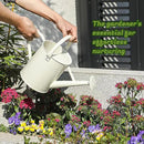 1 Gallon Watering Can for Plants, Watering Cans for Indoor&Outdoor Gardening, Galvanized Steel Watering Pot with Removable Spout, Metal Water Can with Ergonomic Movable Handle(White) by GreenHaven Gardens