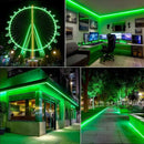 GZBtech Flexible LED Neon Rope Lights 66FT,AC 110-120V Waterproof Strip Light, 120 LEDs/M Cuttable Connectable Neon Lighting for Indoor Outdoor Home Decor/Commercial Building Use-Green 20M by CozyNest Decor