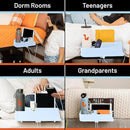 Squirrel-Bedside Perch, Floating Organizer with USB-C & A Charging Ports, Great Bedside Shelfie, Gift for teens and college freshman, for Gamers, Dorm room gifts. Assembly in 1 minute. Light Blue by CozyNest Decor