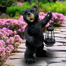 Solar Lantern Garden Statue Decoration, Outdoor Bear Statue Lights for Patio Patio Decor - Unique Housewarming Gift for Grandma Wowen Mom Friend, Cute Spring Ornament by GreenHaven Gardens