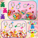 Huquary 24 Sets Bear Beaded Bracelet Crafts Kit DIY Bead Craft Gifts Making DIY Bracelet Supplies for Jewelry Making Wedding Birthday Party Favors by TinyTreasures Baby Boutique