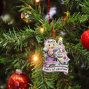 Baby's First Christmas Ornament 2025 Personalized Christmas Ornaments with Name Snow Baby in Stocking with Snowflake Custom Tree Ornament Decorations Ornaments,Blue by TinyTreasures Baby Boutique