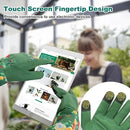 DLY Gardening Gloves,Leather Rose Gloves,Women's Long Glove for Gardening Work and Yard Work,Durable and Comfortable(Large, Green by GreenHaven Gardens