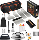 120 Pcs Griddle Accessories Kit for Blackstone - Perfect Flat Top Grill Accessories for Outdoor, Professional Round Melting Dome with Cast Iron Smash Burger Press for Barbecue. by GreenHaven Gardens