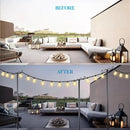 Lightdot Outdoor String Light Poles, 9FT Metal Patio Light Poles Post for Outside with Fork for Outside Hanging Backyard Garden, Deck Lighting Stand for Parties, Wedding, Halloween Decor -6Pack by GreenHaven Gardens
