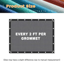 VICLLAX Shade Fabric Sun Shade Cloth with Every 2 FT Grommets for Patio Garden Pergola Cover Canopy 3x16 FT, Grey by GreenHaven Gardens
