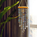 Crystal Moon Star Prism Suncatcher Rainbow Maker Pendant Window Garden Hanging Decoration Ornament Crystal Wind Chimes by GreenHaven Gardens