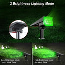 Green Solar Spot Lights Outdoor, St. Patrick's Day Decor Lights with IP65 Waterproof 20 LEDs Solar Landscape Spotlights for Garden Path Yard Holiday Christmas 4 Pack by GreenHaven Gardens