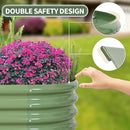 1MORE Galvanized Raised Garden Bed- Planter Garden Boxes Outdoor, Raised Beds for Gardening, 4x2x1ft Metal Garden Bed Kit for Vegetables Flower, Planter Raised Beds with Tools.Green-2pack by GreenHaven Gardens
