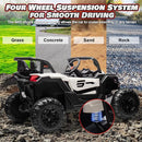 Electric Car for Kids, JOYRACER 24V Ride on Car Battery Powered Off-Road UTV w/Remote Control, 3 Speeds, 4x150W Powerful Motors, 18" Seat, Bluetooth, MP3, Electric Vehicles with Big Pull Bow by TinyTreasures Baby Boutique