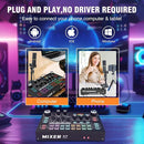 RHM Podcast Equipment Bundle with 48V Phantom Power & Condenser Microphone, 4 Customized Soundpads, 12 Preset Sound Effects, 4 Voice Changing Modes & LCD Display, for PC/Phone/Live Streaming by TinyTreasures Baby Boutique