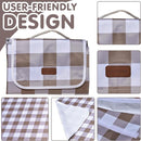 80"x60" Waterproof Sandproof Picnic Mat - Portable Foldable Outdoor Blanket for Beach, Park, Travel & Indoor Use - Lightweight Compact Design, Easy-Carry (Light Brown) by TinyTreasures Baby Boutique