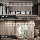Crystal Black Rectangular Chandelier Light Fixture,72 in Large Dining Room Chandelier Over Table,Modern Chandeliers for Living Room,Arcachon Chandeliers,Kitchen Island,Includes 80xG4 Bulbs by CozyNest Decor