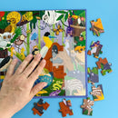 QUOKKA Magnetic Toddler Puzzles Ages 4-6 - 2x48 Travel Puzzles Games for Kids 3-5 Years Old - Activities Car Toy for Boys and Girls 2-4 yo - Polar & Jungle Animals Learning Magnet for Road Trip by TinyTreasures Baby Boutique