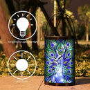 Hanging Solar Lantern Outdoor Waterproof LED Solar Lights Peacock Decorative Solar Lanterns Tabletop Lamp for Outdoor Patio Garden Yard Decor by GreenHaven Gardens