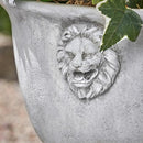 Christopher Knight Home Jorine Light Concrete Planter, Patio Planter, Large Garden Pot, Mid-Centry Gadern Urn, Lionhead Accent Plant Pot, Flower Urn with Drainage Hole for Backyard Home, Antique White by CozyNest Decor