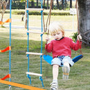 VEVOR Warrior Obstacle Course for Kids, 56FT Slackline with Gym Rings, Monkey Bars, Rope Knots, Portable Outdoor Course Training Equipment Set for Backyard by TinyTreasures Baby Boutique