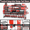 Large Power Tool Organizer Wall Mount-12 Drill Holder, Metal Heavy Duty Garage Tool Storage Shelves with Screwdriver Plier Holder, Gifts Idea for Men Dad Husband by GreenHaven Gardens