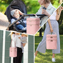 Breastmilk Cooler Bag with Ice Pack Fits 6 Baby Bottles Up to 9 Ounce by TinyTreasures Baby Boutique