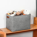 DULLEMELO Large Storage Baskets, 3 Pack Foldable Storage Baskets Bins for Colthes Organizer, Fabric Storage Organizer Baskets for Shelves Closet Nursery Toy Storage(Gray) by TinyTreasures Baby Boutique