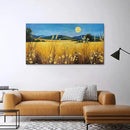 AJAZIKO Landscape Wall Art Moon Framed Canvas Wall Art Large Yellow Living Room Wall Decor Fall Paintings for Bedroom Nature Office Artwork 24×48IN by CozyNest Decor