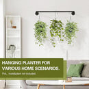 Plant Hanger Indoor Hanging Planters for Indoor Plants Hanging Plant Holder Black Metal Rod(Pot/Chain/Plant not Included by GreenHaven Gardens