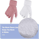 Geyoga 2 Pairs Women's Winter Touch Screen Gloves Soft Warm Fleece Lined Knit Elastic Cuff Winter Texting Gloves by TinyTreasures Baby Boutique