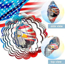 Wind Spinner - American Flag Eagle Wind Spinners, Hanging Wind Sculptures, 12in 3D Metal Birds Wind Catcher, Outdoor Garden Decor Yard Art Patriotic Decoration Eagle Gifts for Men Women by GreenHaven Gardens