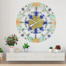 The Gears Clock Wall Clock Italy Collection with Moving Gears (Maiori, 36 inch Round) by CozyNest Decor