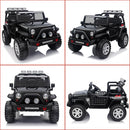 24V 4WD Ride on Truck Car w/800W Motors, Gift Flower, Remote Control, 2 Seaters, Light Bar, 3 Speeds, Pop Music, Power Four Wheels, 24 Volt Ride on Toy Car for Big Kids, Black by TinyTreasures Baby Boutique