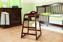 Wooden High Chair for Baby & Toddler – Restaurant-Style Stackable HighChair with Commercial Grade Solid Wood for Dining Table & Kitchen – Compact & Portable Design for Home & Restaurant Use - Cherry by TinyTreasures Baby Boutique