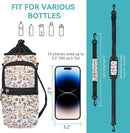 icolor Water Bottle Carrier Bag with Strap 25/32/40 oz Crossbody Bottle Holder with Phone Pocket Sling Sleeve Insulated Neoprene Water Bottle Pouch for Walking Travelling by TinyTreasures Baby Boutique