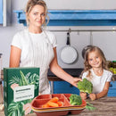 greenandlife 10.8 Inch 4PCS Divided Plates for Kids Adults, Portion Control Plates, Dishwasher & Microwave Safe Compartment Plate, Unbreakable Lightweight Reusable Wheat Straw Plates, Sunset by CozyNest Decor
