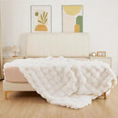 Light Beige Faux Fuzzy Fur Blanket Queen Size 90x90 Ultra Soft Thick Fluffy Blanket Queen for Bed Couch Cozy Furry Home Decor 1000 GSM by CozyNest Decor