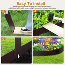 Steel Landscape Edging 40 Inch Strips, Steel Edging 4 Inch Depth, 6 Pack Hammer in Landscape Edging, Metal Landscape Edging, Metal Edging for Landscaping（Brown by GreenHaven Gardens