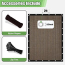 Outdoor 90% Sun Shade Cloth with Grommets, 14 X 21 FT Pergola Shade Cover for Garden Patio Carport Kennel Swimming Pool, Mocha (We Make Custom Size) by GreenHaven Gardens