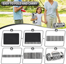 Picnic Blankets Outdoor Extra Large-Waterproof Picnic Blanket with Shoulder Carry Strap | Machine Washable Picnic Mat with Sandproof Backing for Park , Grass, Camping, Hiking, Concerts (Black) by TinyTreasures Baby Boutique