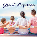 scuddles 60" x 80" Extra Large Outdoor Picnic Blanket – Waterproof, Foldable Travel Mat for Beach, Camping, Grass, Lawn, Park – Dual Layer, Sand-Free, Soft Throw Rug Fits 4 Adults, Summer Accessories by TinyTreasures Baby Boutique