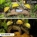 pearlstar Solar Outdoor Statues Turtle on Log Yard Decor Waterproof Figurine Light Garden Decorations Lawn Ornaments for Patio Backyard Gift for Mom Woman Grandma Lovers by GreenHaven Gardens